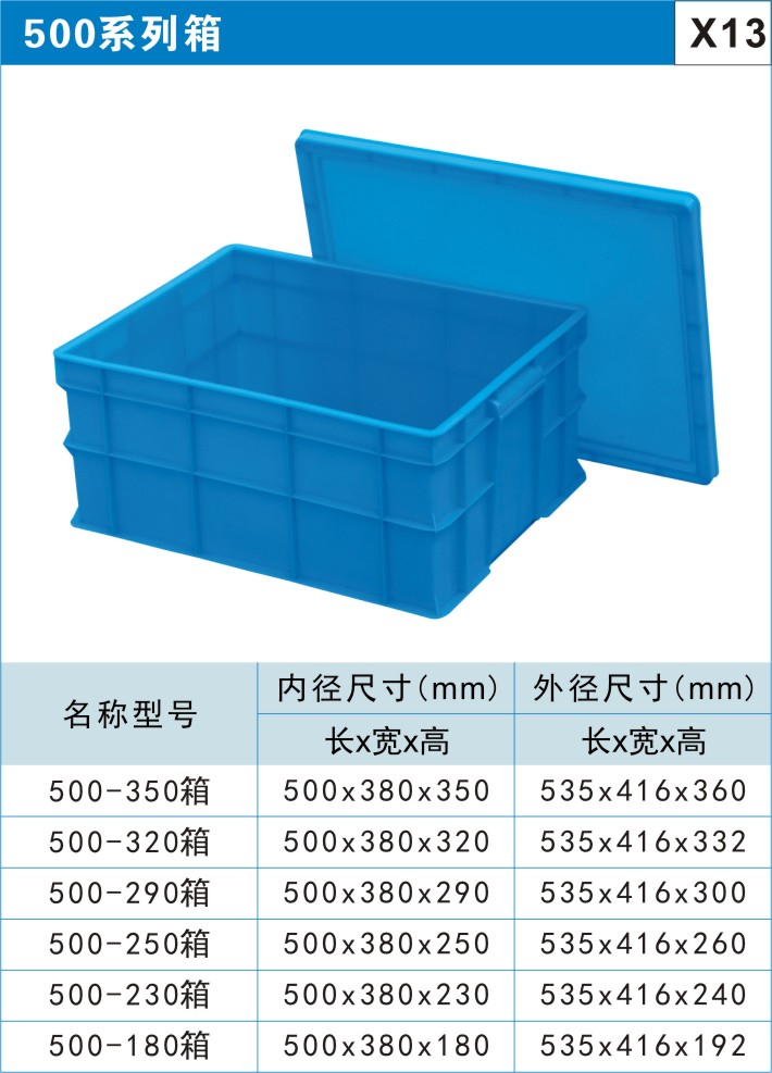 塑料周轉(zhuǎn)箱500系列