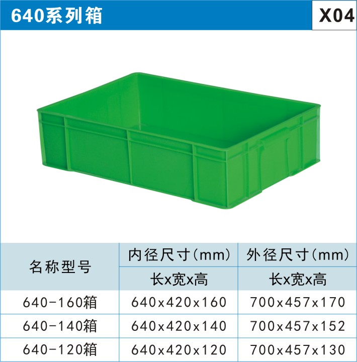 塑料周轉(zhuǎn)箱640系列